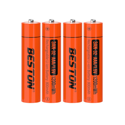 Акумуляторна батарея ААА Beston 1.5V Li-ion 1200mWh/800mAh | набір 4шт. (BST301S4) | BST301S4 фото