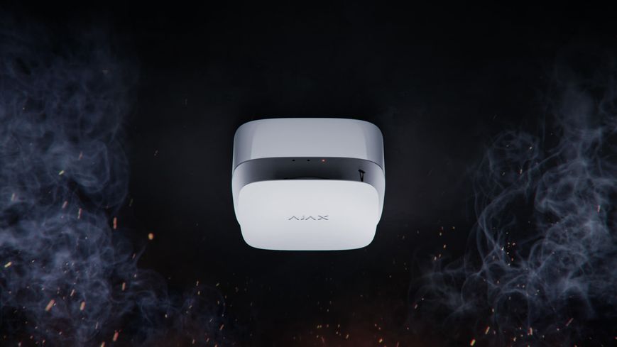 Ajax FireProtect 2 SB (Heat/Smoke) white | Бездротовий пожежний датчик тепла та диму (000029699/49559.149.WH1) | AX364WT фото