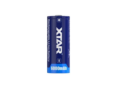 Акумуляторна батарея 26650 XTAR 3.6V (4.2V-2.75V) 6000mAh Li-ion | мaкс. заряд - 5А / розряд - 7А | 1шт. (XTR318) | XTR318 фото