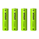 Акумуляторна батарея AA XTAR Green 1.5V Li-ion 2700mWh /1600mAh з LED індикатором | мaкс. заряд - 2А / розряд - 2А | набір 4шт. у пласт. кейсі (XTR305S4) | XTR305S4 фото 1