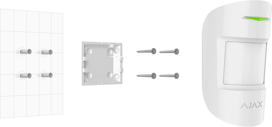 Ajax CombiProtect white | Датчик руху та розбиття | Jeweller (000001134/7170.06.WH1) | AX321WT фото