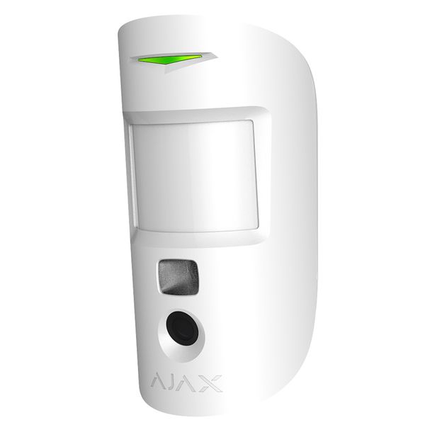 Ajax MotionCam white | Бездротовий ІЧ датчик руху з підтримкою функції фото за тривогою (000015711/10309.23.WH1) | AX350WT фото