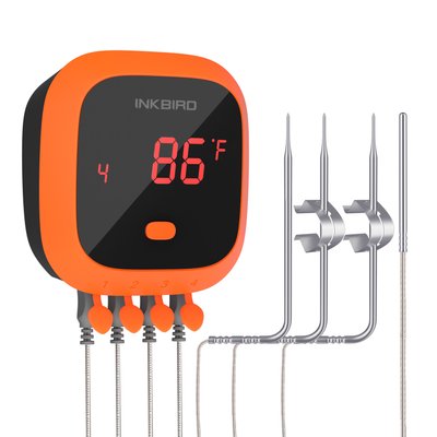 BBQ термометр Inkbird IBT-4XC цифровий із Bluetooth на 4 щупи, захист IPX5 (INKB125) | INKB125 фото