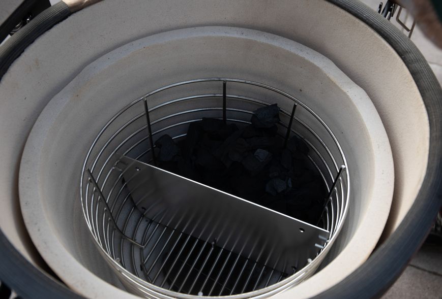 Кошик для вугілля Ermanos d-265мм з розділювачем для керамічних грилів d-383мм (ERS015L) | ERS015L фото