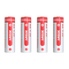 Акумуляторна батарея AA XTAR Red 1.2V Ni-MH 3000mWh/2500mAh | мaкс. заряд - 1.25А / розряд - 1.25А | набір 4шт. у пласт. кейсі (XTR306S4) | XTR306S4 фото 1