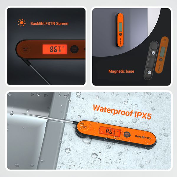 BBQ термометр Inkbird IHT-1P цифровий, захист IPX5 (INKB138) | INKB138 фото