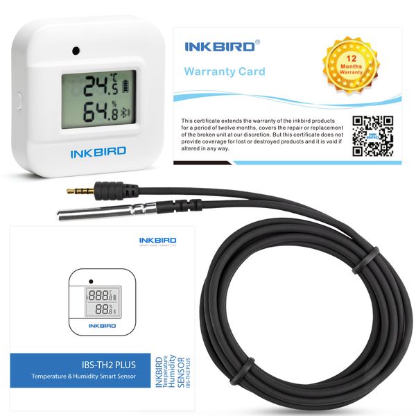 Термогігрометр Inkbird IBS-TH2 plus NTC із дисплеєм та Bluetooth | Температурний щуп NTC (INKB149) | INKB149 фото
