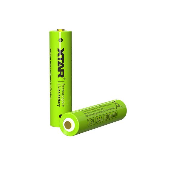 Акумуляторна батарея AAA XTAR Green 1.5V Li-ion 1200mWh/680mAh з LED індикатором | мaкс. заряд - 1.6А / розряд - 1.6А | 1шт. (XTR304) | XTR304 фото