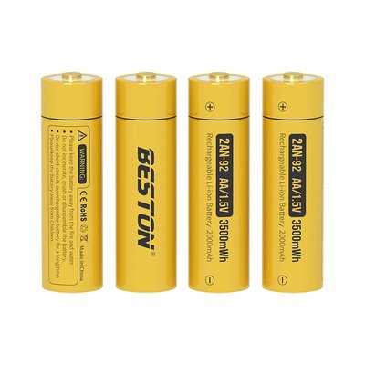 Акумуляторна батарея AA Beston 1.5V Li-ion 3500mWh/2000mAh | набір 4шт. (BST303S4) | BST303S4 фото