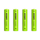 Акумуляторна батарея AAA XTAR Green 1.5V Li-ion 1200mWh/680mAh з LED індикатором | мaкс. заряд - 1.6А / розряд - 1.6А | набір 4шт. у пласт. кейсі (XTR304S4) | XTR304S4 фото 1