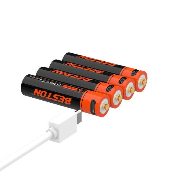 Акумуляторна батарея AAA Beston Micro-USB 1.5V Li-ion 1000mWh/690mAh | набір 2шт. (BST304) | BST304 фото