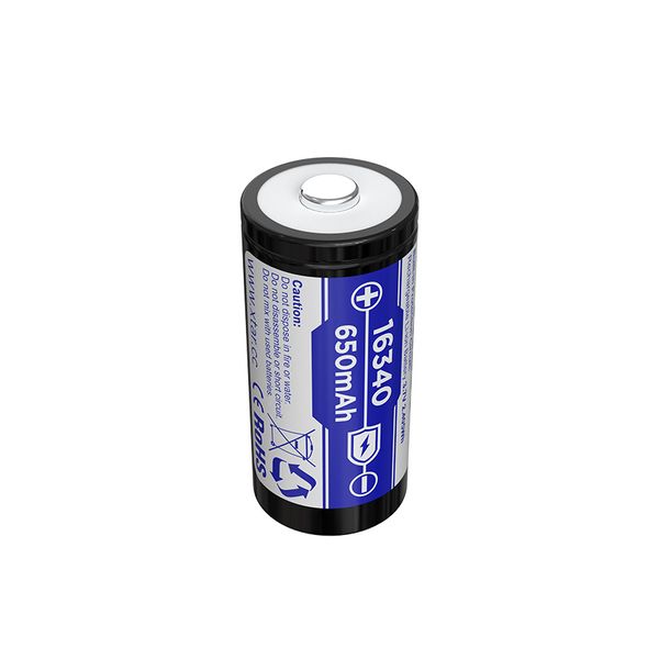 Акумуляторна батарея 16340 XTAR 3.7V (4.2V-2.75V) Li-ion 650mAh | мaкс. заряд - 0.65А / розряд - 1.95А | 1шт. (XTR308) | XTR308 фото