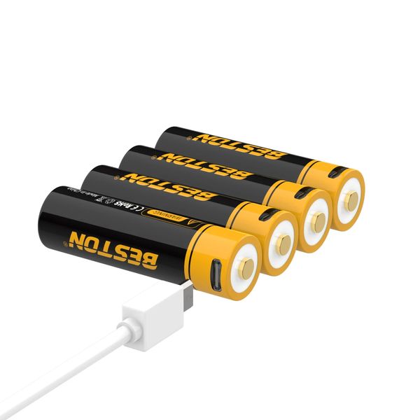 Акумуляторна батарея AA Beston Micro-USB 1.5V Li-ion 3500mWh/2000mAh | набір 2шт. (BST306) | BST306 фото